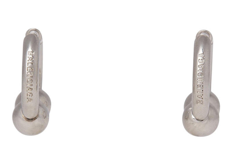 Balenciaga Skate Earrings Silver