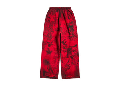 Balenciaga Skater Baggy Sweatpants Red
