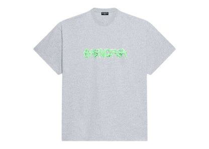 Balenciaga Slime Oversized T-shirt Gray/Green