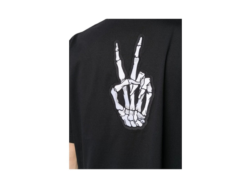 Balenciaga Smiley Face Print T-shirt Black