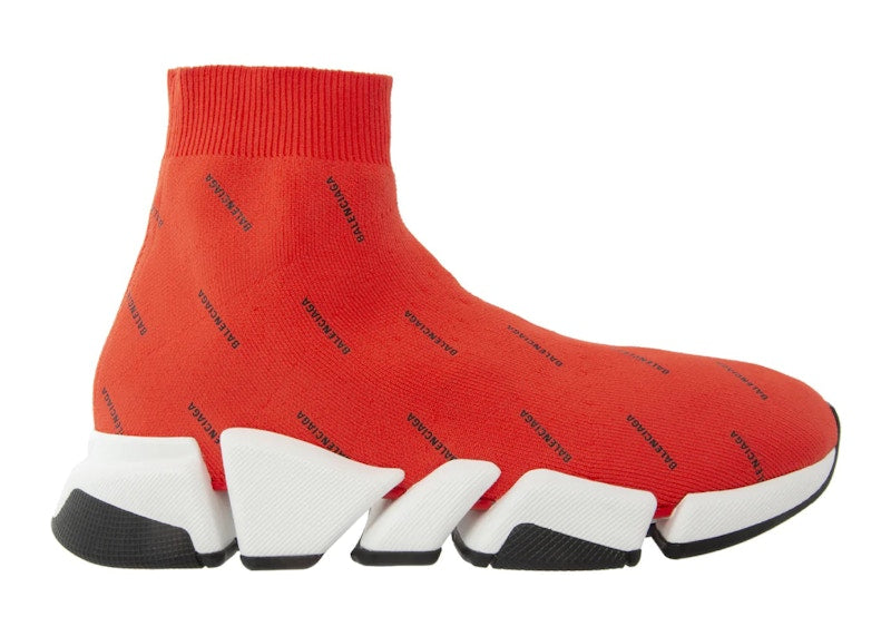 Balenciaga Speed 2.0 Allover Intense Red Black