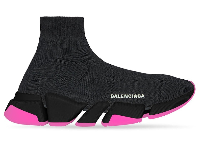 Balenciaga Speed 2.0 Black Fluo Pink (Women's)