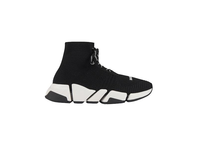 Balenciaga Speed 2.0 Lace Up Black White (Women's)