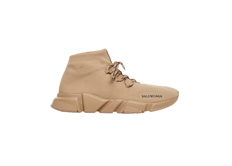Balenciaga Speed Lace Up Triple Beige