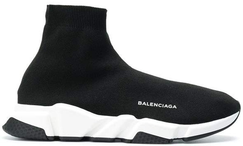 Balenciaga Speed Trainer Black White Black