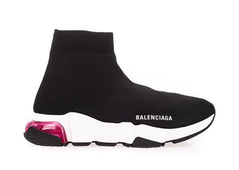 Balenciaga Speed Trainer Clear Sole Black Red (Women's)
