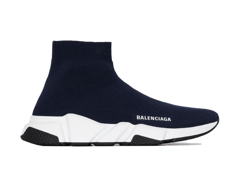 Balenciaga Speed Trainer Navy White Sole (Women's)