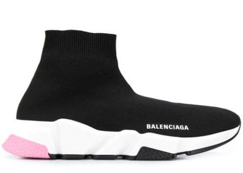 Balenciaga Speed Trainers Mid Black Light Pink (Women's)
