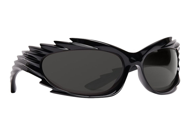 Balenciaga Spike Rectangle Sunglasses Black