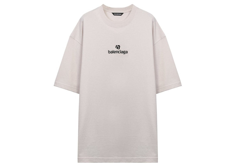 Balenciaga Sponsor Logo T-shirt Ivory