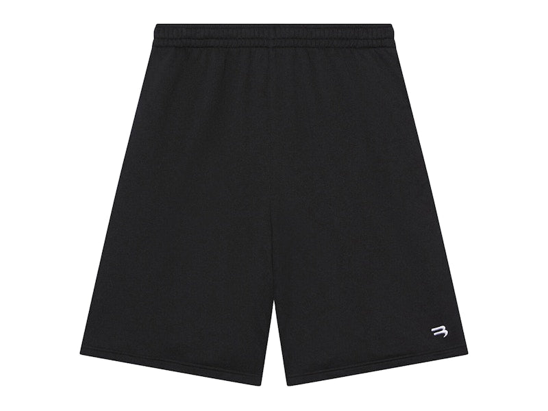 Balenciaga Sporty B Basketball Shorts Black/White