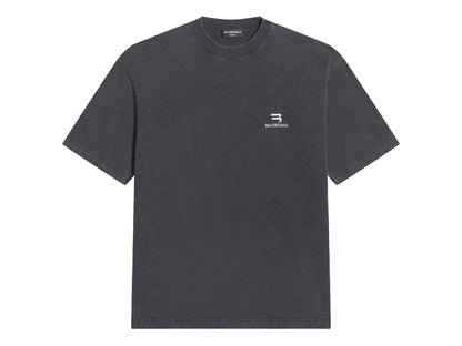 Balenciaga Sporty B Medium Fit T-Shirt Black/White
