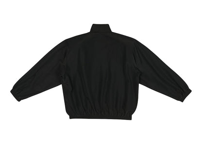 Balenciaga Sporty B Oversized Tracksuit Nylon Jacket Black/Black Logo