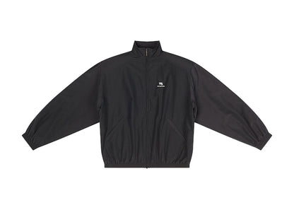 Balenciaga Sporty B Oversized Tracksuit Nylon Jacket Black/White Logo