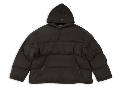Balenciaga Sporty B Pull-Over Puffer Jacket Black