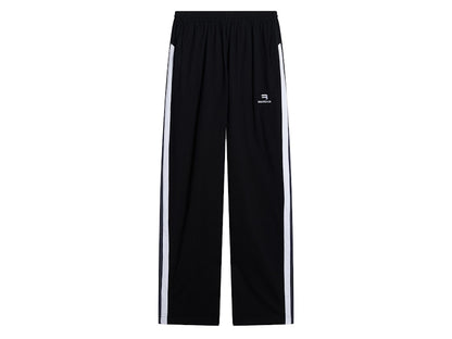 Balenciaga Sporty B Tracksuit Pants Black/Grey/White