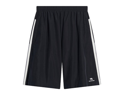 Balenciaga Sporty B Tracksuit Shorts Black/Grey/White
