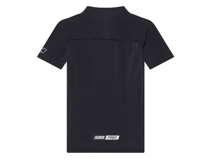 Balenciaga Sporty B Turtle Neck Bodycon Fit Top Black/White
