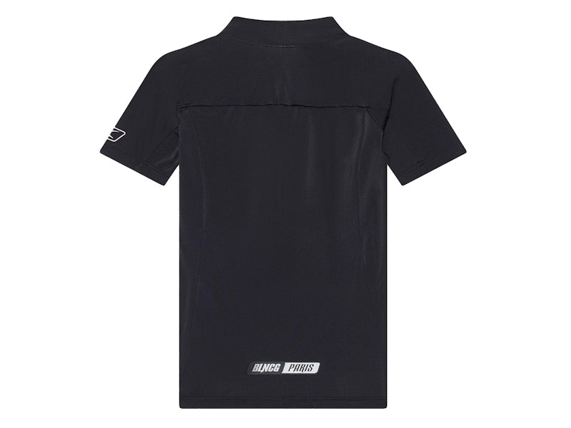 Balenciaga Sporty B Turtle Neck Bodycon Fit Top Black/White