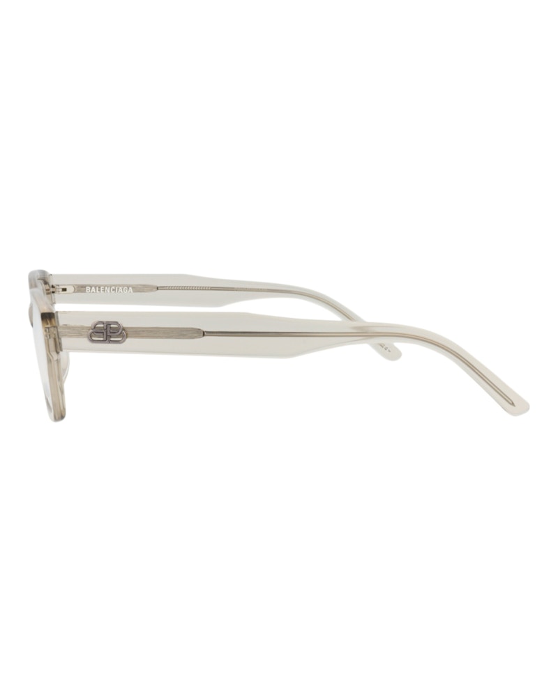 Balenciaga Square-Frame Acetate Optical Frames Beige Beige Transparent (BB0065O-30008235-006)