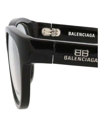 Balenciaga Square-Frame Acetate Optical Frames Black Black Transparent (BB0214O-30011975-001)