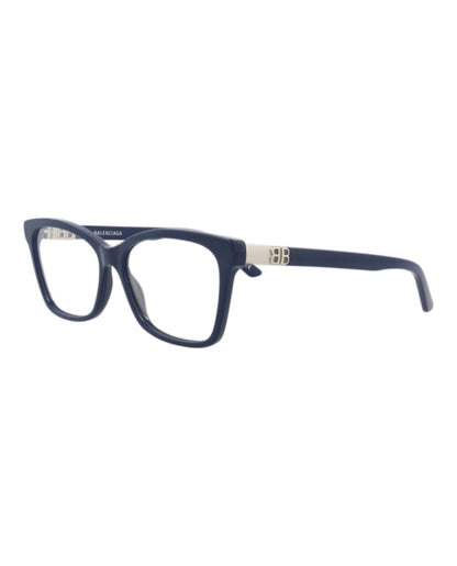 Balenciaga Square-Frame Acetate Optical Frames Blue Blue Transparent (BB0186O-30011856-004)