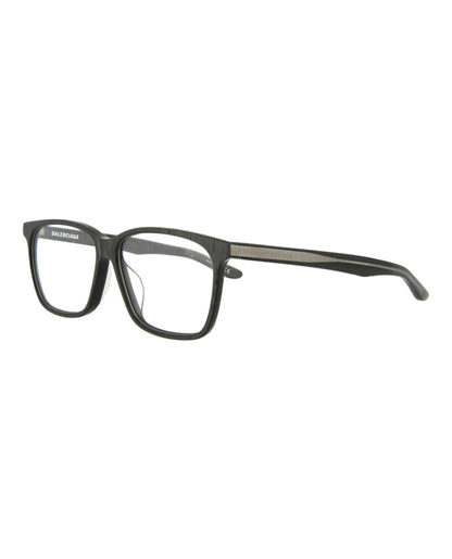 Balenciaga Square-Frame Acetate Optical Frames Grey Grey Transparent (BB0023OA-30006650-003)