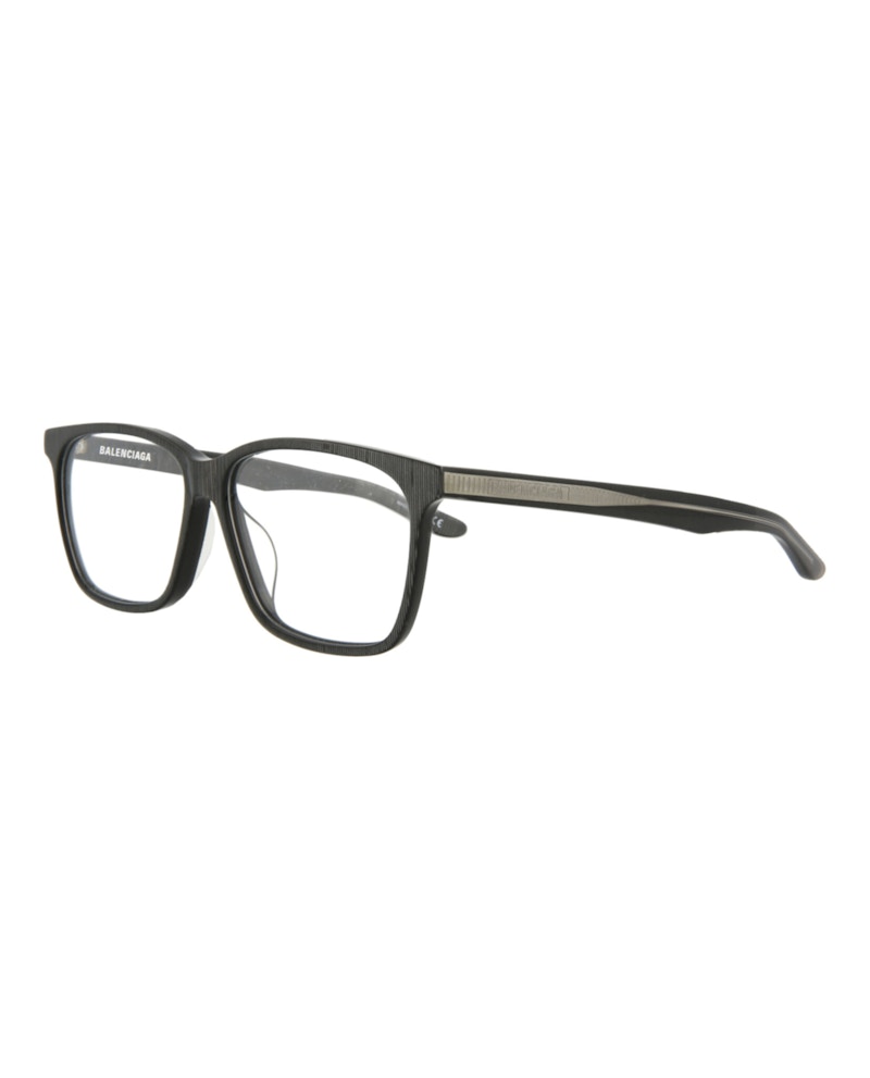 Balenciaga Square-Frame Acetate Optical Frames Grey Grey Transparent (BB0023OA-30006650-003)