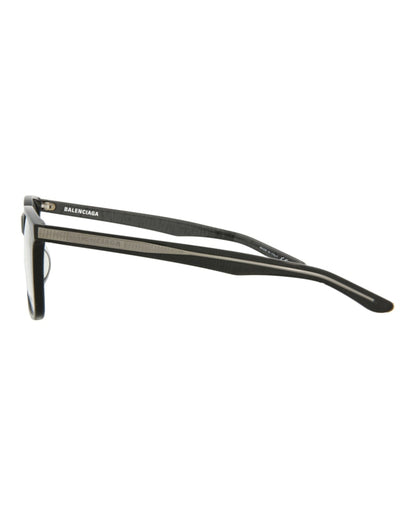 Balenciaga Square-Frame Acetate Optical Frames Grey Grey Transparent (BB0023OA-30006650-003)