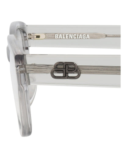 Balenciaga Square-Frame Acetate Optical Frames Grey Grey Transparent (BB0065O-30008235-005)