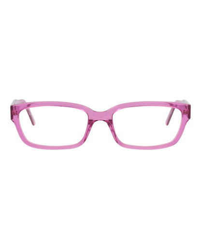 Balenciaga Square-Frame Acetate Optical Frames Pink Pink Transparent (BB0065O-30008235-007)