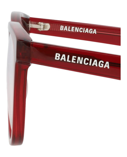 Balenciaga Square-Frame Acetate Optical Frames Red Red Transparent (BB0078O-30008400-006)