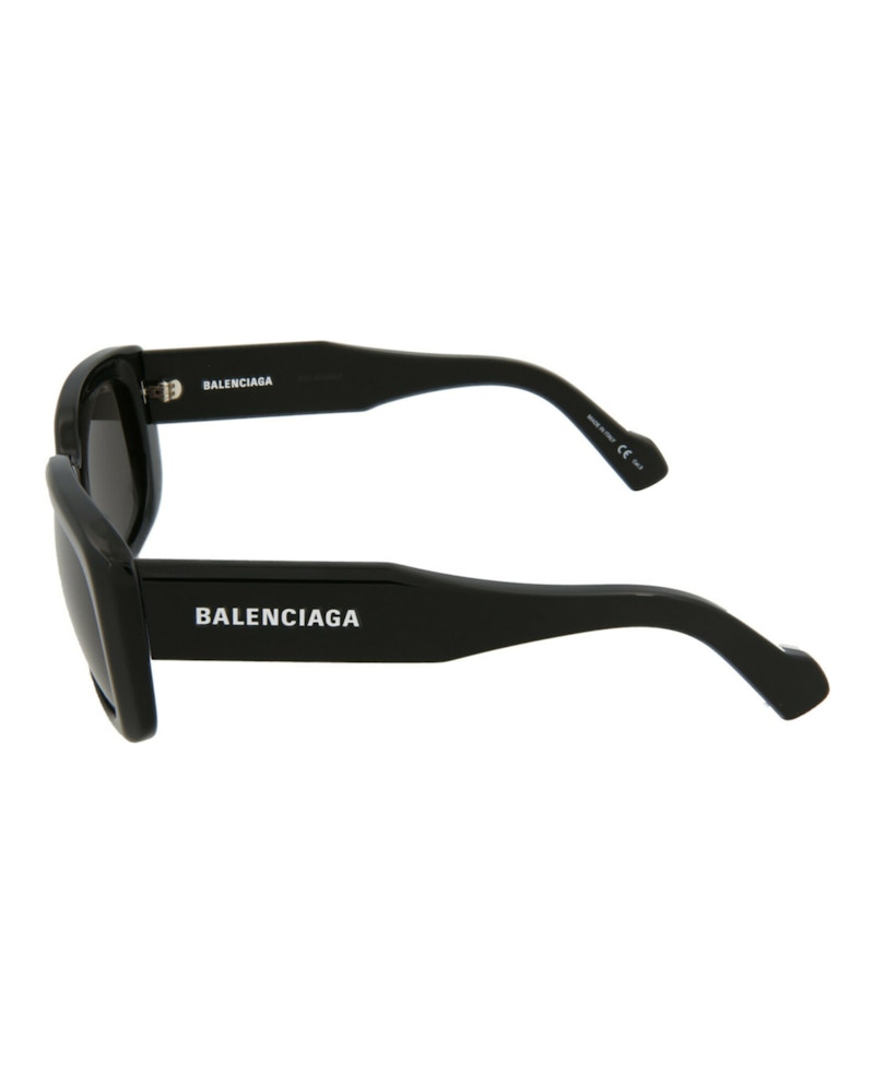 Balenciaga Square-Frame Acetate Sunglasses Black/Black/Grey (BB0072S-30008290-001)
