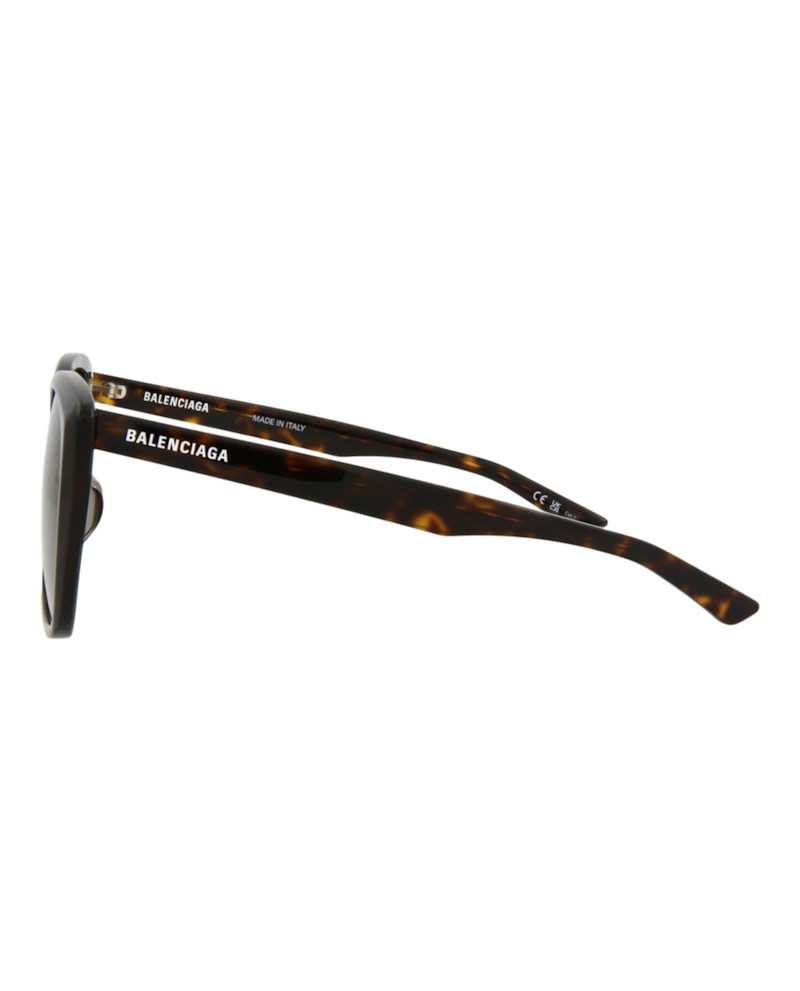 Balenciaga Square-Frame Acetate Sunglasses Havana/Havana/Brown (BB0175SA-30011345-002)