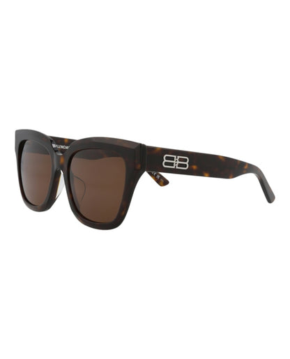 Balenciaga Square-Frame Acetate Sunglasses Havana Havana Brown (BB0237SA-30013522-002)