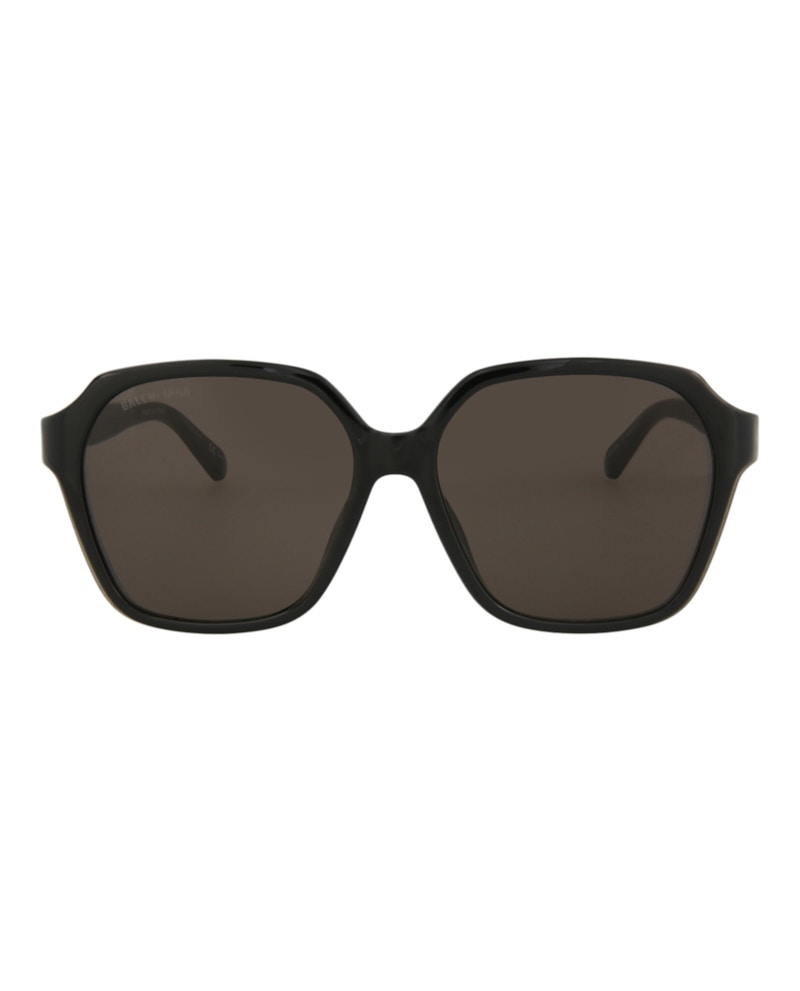 Balenciaga Square-Frame Bio Injection Rilsan Sunglasses Black/Black/Grey (BB0153SA-30011226-001)