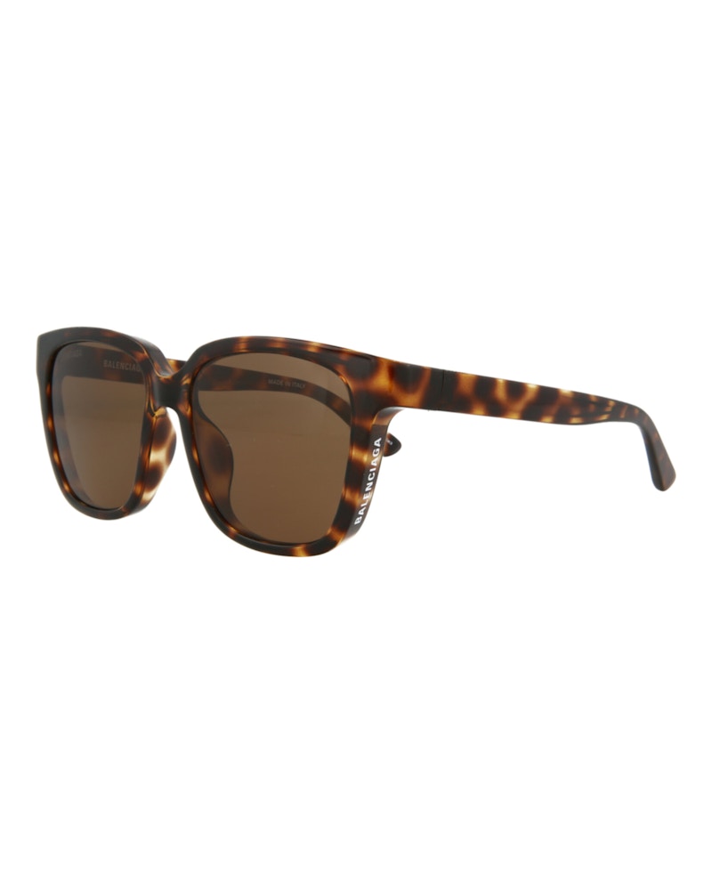 Balenciaga Square-Frame Bio Injection Rilsan Sunglasses Havana Havana Brown (BB0152SA-30011223-002)