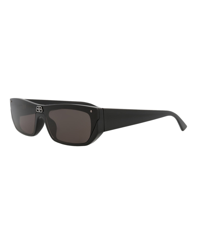 Balenciaga Square-Frame Injection Sunglasses Black Black Grey (BB0080S-30008402-001)