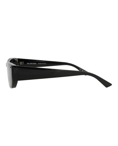 Balenciaga Square-Frame Injection Sunglasses Black Black Grey (BB0080S-30008402-001)