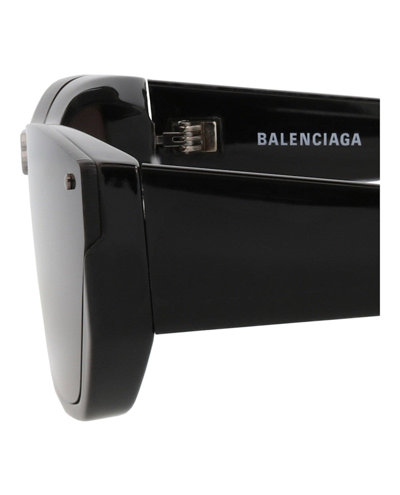 Balenciaga Square-Frame Injection Sunglasses Black Black Grey (BB0080S-30008402-001)