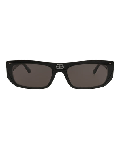 Balenciaga Square-Frame Injection Sunglasses Black Black Grey (BB0080S-30008402-001)