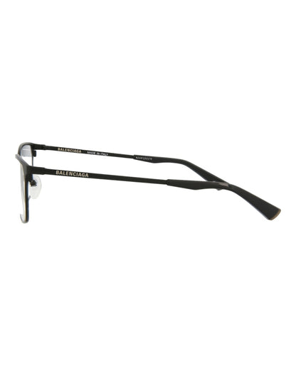 Balenciaga Square-Frame Metal Optical Frames Black Black Transparent (BB0085O-30008408-001)