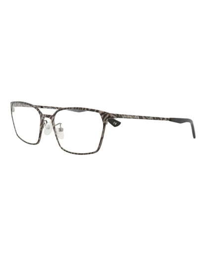 Balenciaga Square-Frame Metal Optical Frames Ruthenium Ruthenium Transparent (BB0085O-30008408-003)