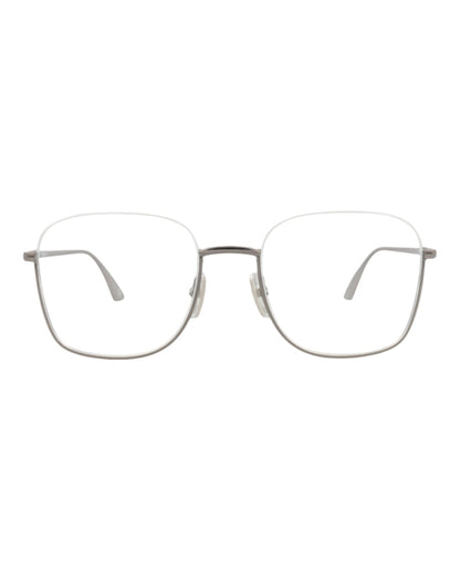 Balenciaga Square-Frame Metal Optical Frames Ruthenium Ruthenium Transparent (BB0144O-30010035-001)