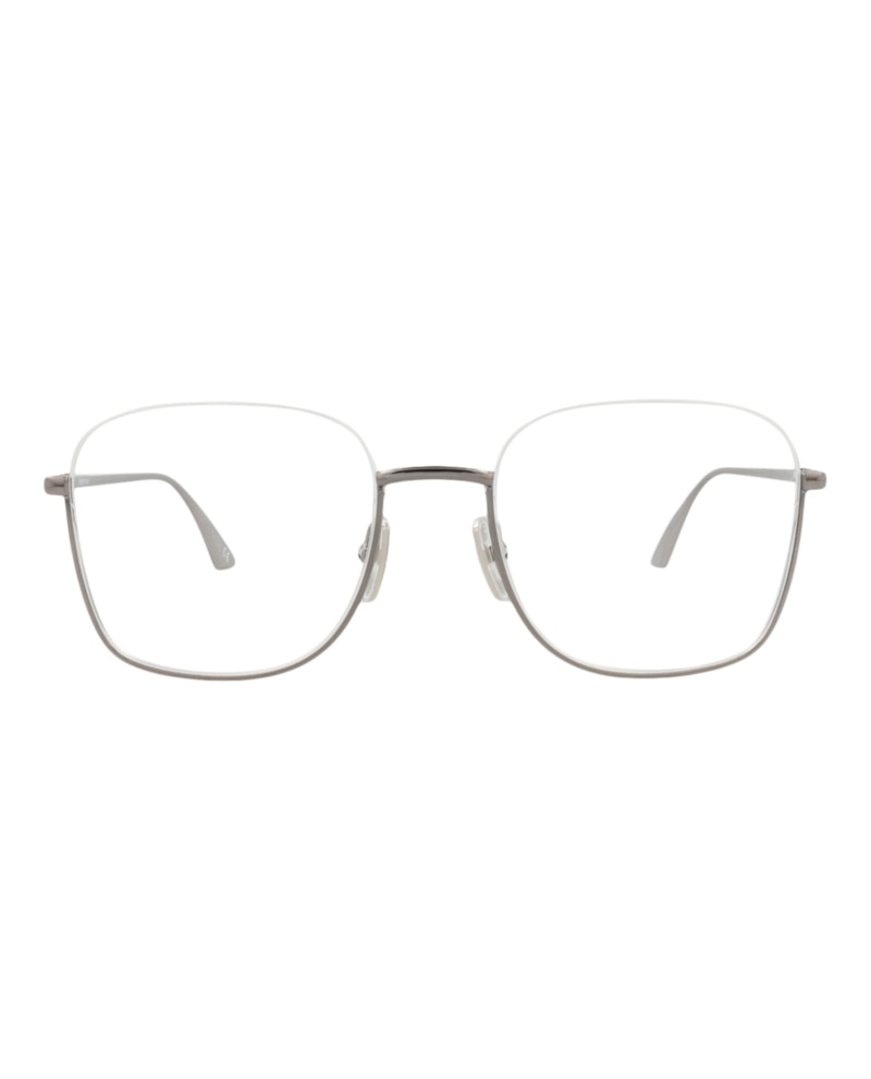 Balenciaga Square-Frame Metal Optical Frames Ruthenium Ruthenium Transparent (BB0144O-30010035-001)