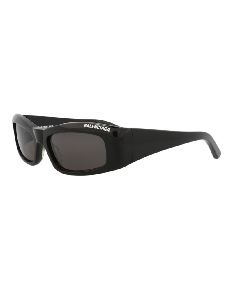 Balenciaga Square-Frame Recycled Acetate Sunglasses Black Black Grey (BB0266S-30013986-001)