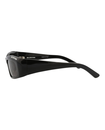 Balenciaga Square-Frame Recycled Acetate Sunglasses Black Black Grey (BB0266S-30013986-001)
