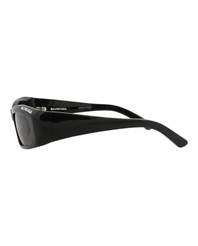 Balenciaga Square-Frame Recycled Acetate Sunglasses Black Black Grey (BB0266S-30013986-001)
