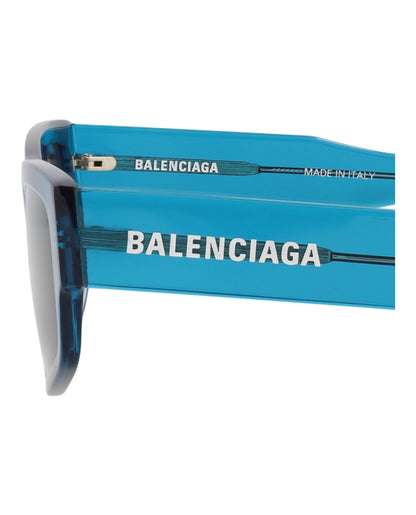 Balenciaga Square-Frame Recycled Acetate Sunglasses Blue Blue Blue (BB0305S-30014522-004)
