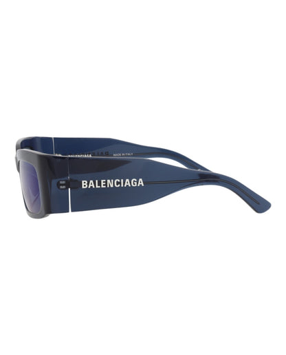 Balenciaga Square-Frame Recycled Acetate Sunglasses Blue Blue Blue (BB0328S-30014893-004)